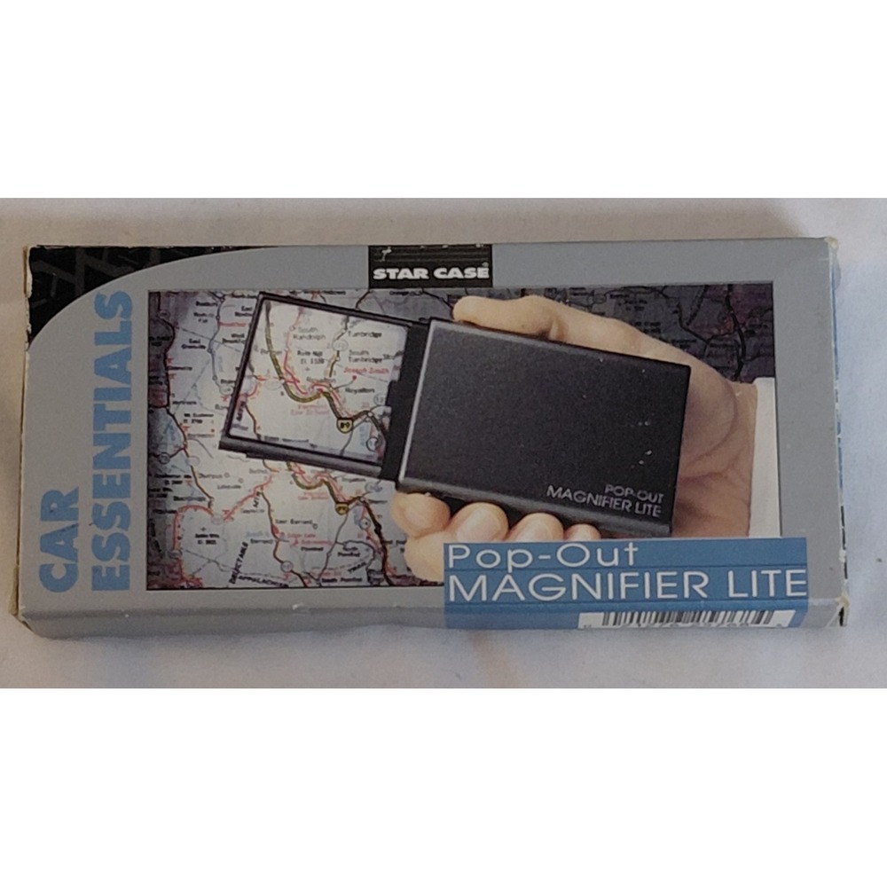 Star Case Pop-Out Magnifier Lite Lighted 2X Pocket Magnifier No. 768M NIB 1995
